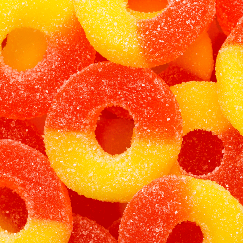 Frostys Gummi Rings Peach USA Pick N Mix Candy Sweet Snacks