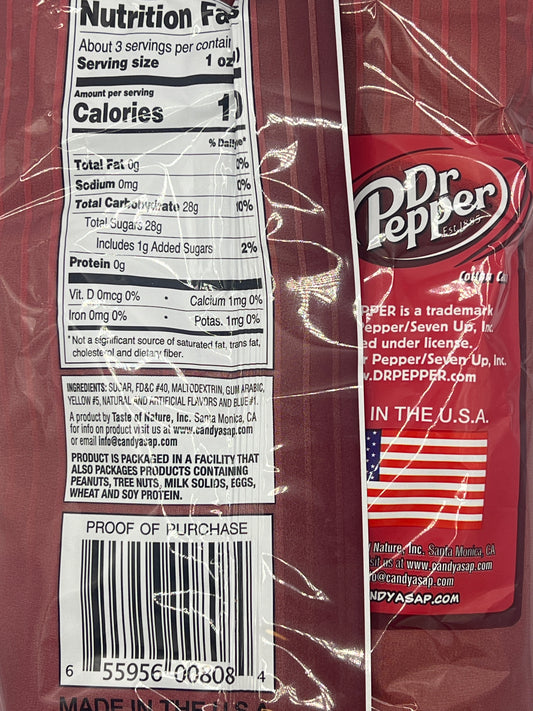 Dr Pepper Cotton Candy 3.1oz (88g), USA Cotton Candy Floss