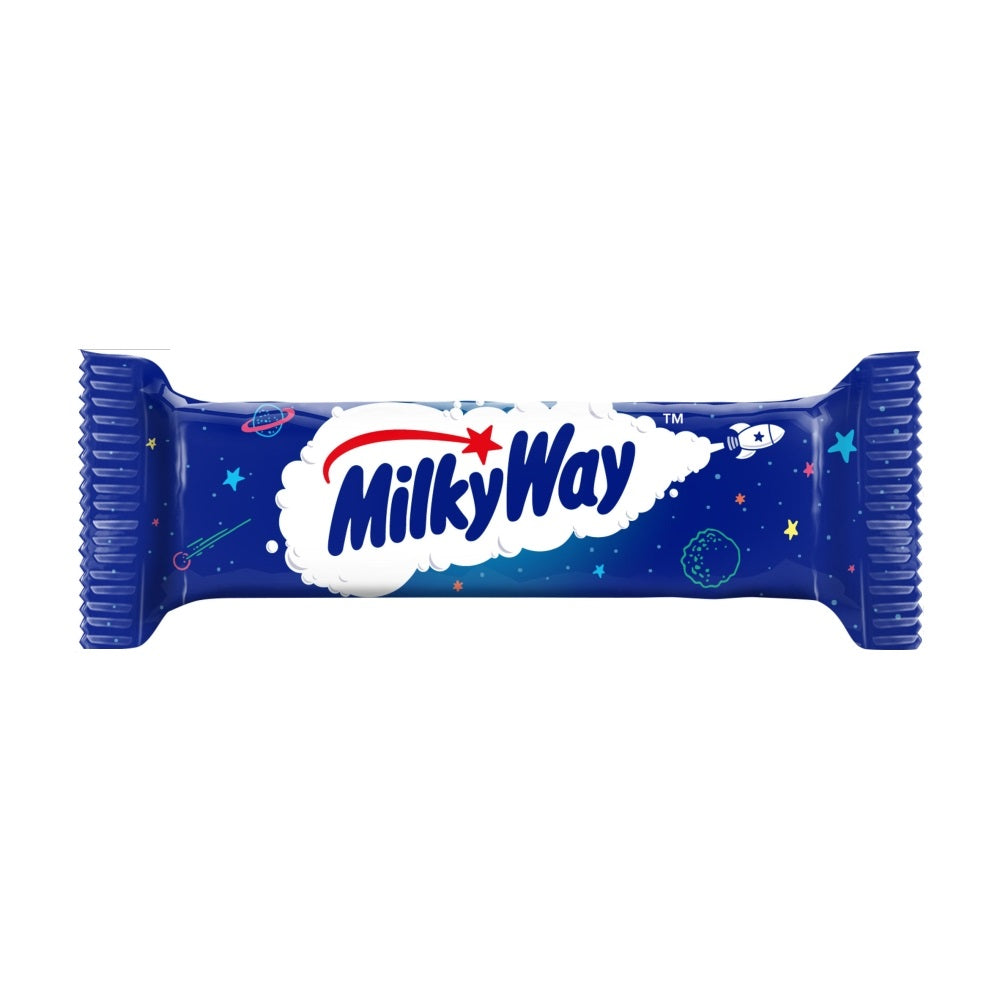 Milky Way Nougat & Milk Chocolate Snack Bars Multipack 6 Pack 129g Milk Chocolate, Gelatine Free, Halal, Vegetarian - Frosty Sweet Factory