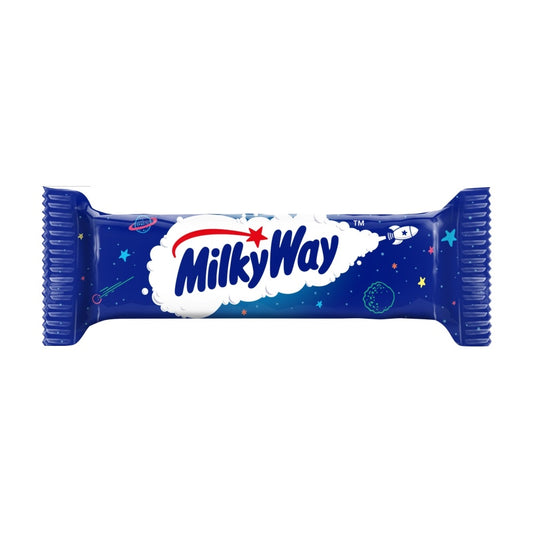 Milky Way Nougat & Milk Chocolate Snack Bars Multipack 6 Pack 129g Milk Chocolate, Gelatine Free, Halal, Vegetarian - Frosty Sweet Factory