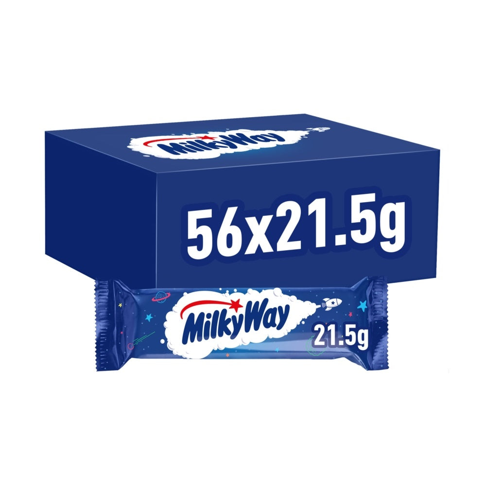 Milky Way Nougat & Milk Chocolate Snack Bar 21.5g, Milk Chocolate, Gelatine Free, Halal, Vegetarian