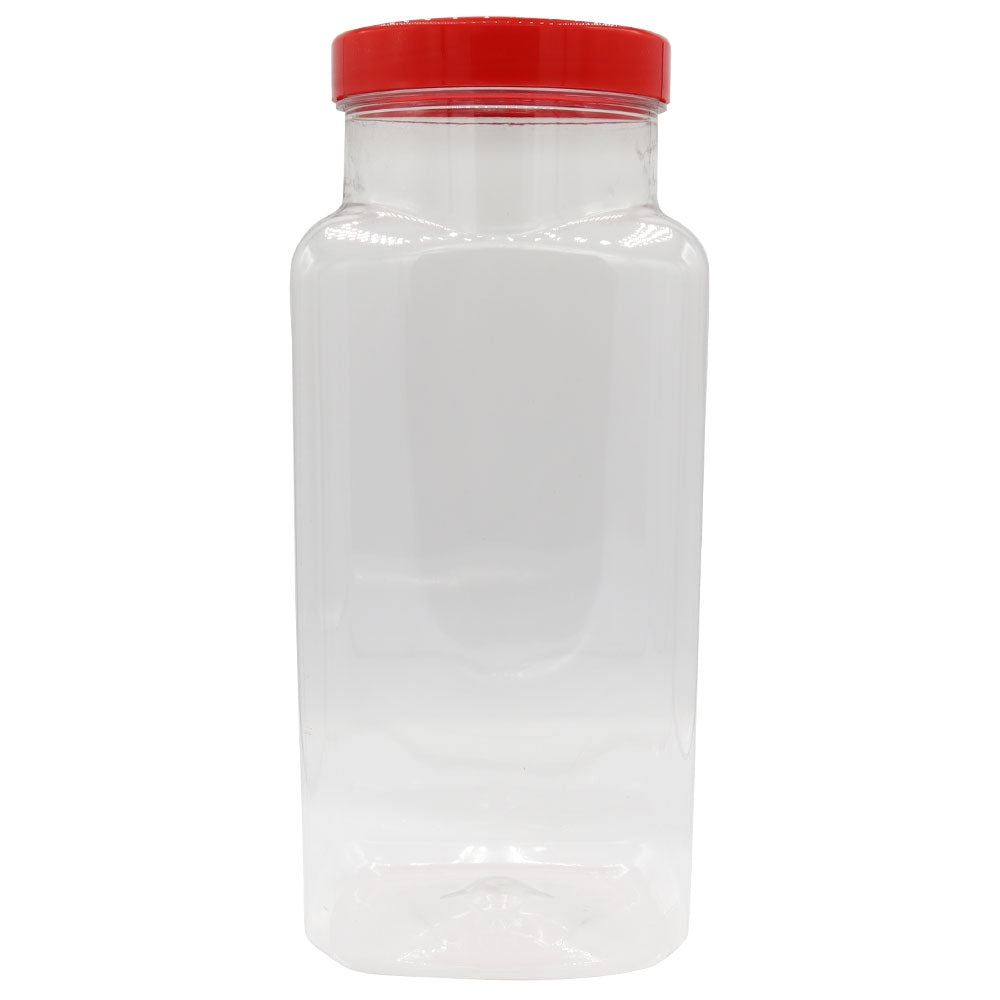 Large Empty Plastic Sweet Jars Various Sizes with Lids