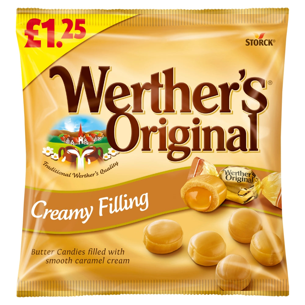 Werther's Original Creamy Filling Bag 110g £1.25 PMP Sweets Candy - Frosty Sweet Factory