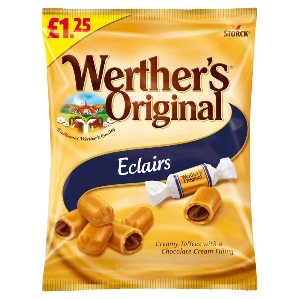 Werther's Original Eclairs 100g Chocolate Caramel Candy Sweets - Frosty Sweet Factory