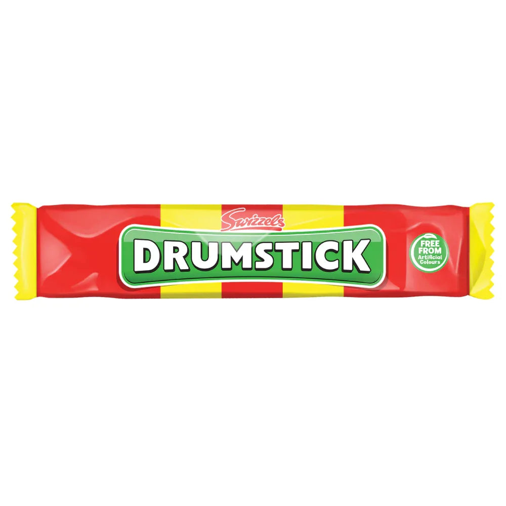 Swizzels Drumstick Original Raspberry and Milk Chew Bar 18g 20p Candy Chew Bars Sweets Halal, Vegetarian - Frosty Sweet Factory