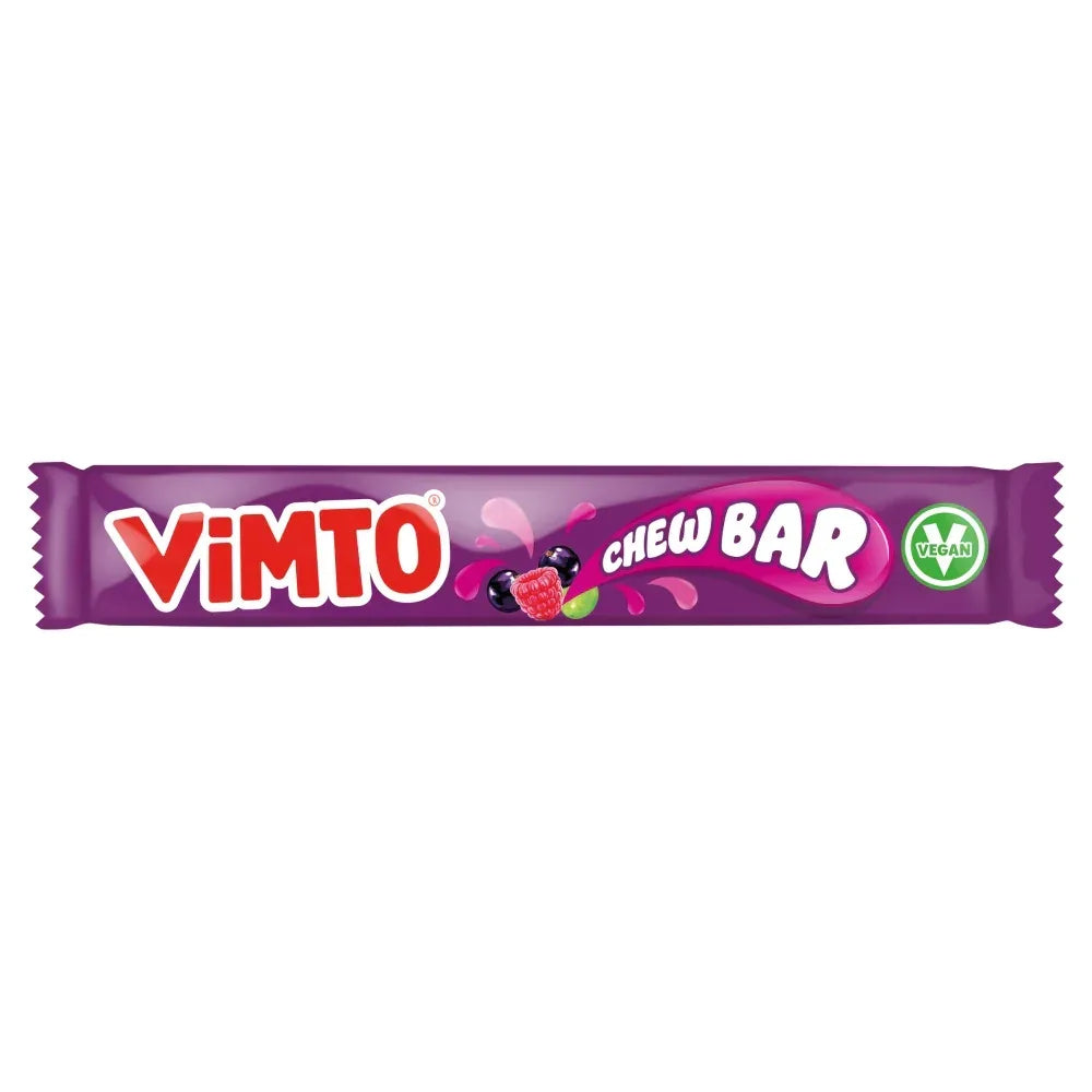 Vimto Chew Bar 18g Candy Chew Bars Sweets Vegan, Halal, Vegetarian - Frosty Sweet Factory