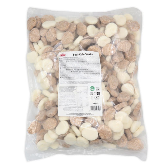 Sour Cola Foam Skulls (Swedish) Vegan Vegetarian Halal Gluten Free Pick N Mix Candy Sweets