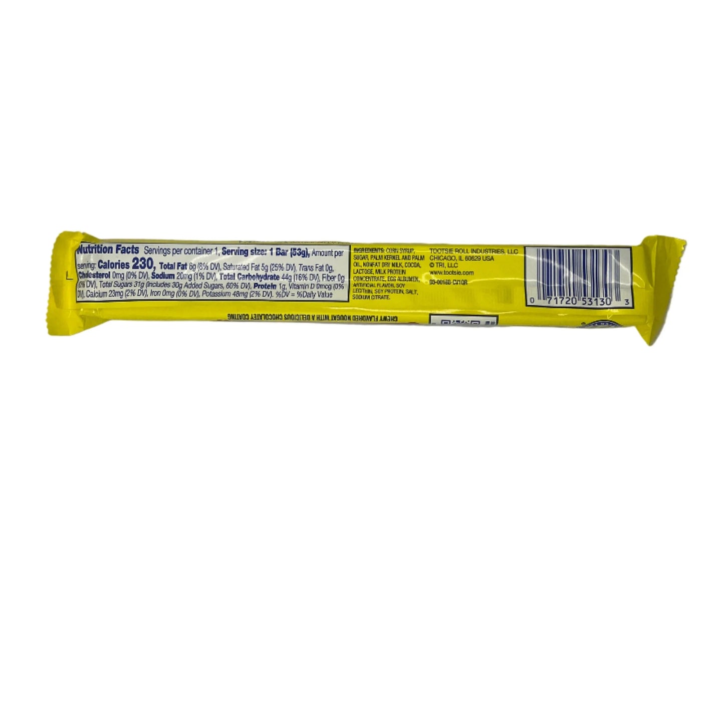 Charleston Chew Vanilla 1.85oz (53.2g) Gluten Free - Frosty Sweet Factory