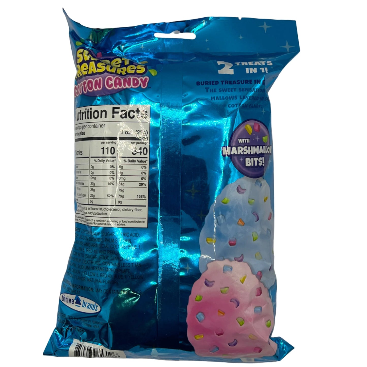 CLEARANCE: Mike & Ike Sweet Treasures Cotton Candy 3oz (85g) USA Candy Floss - Frosty Sweet Factory
