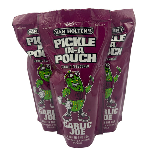 Van Holtens Pickle In A Pouch Garlic Joe 306g American Jumbo USA Large Pickles