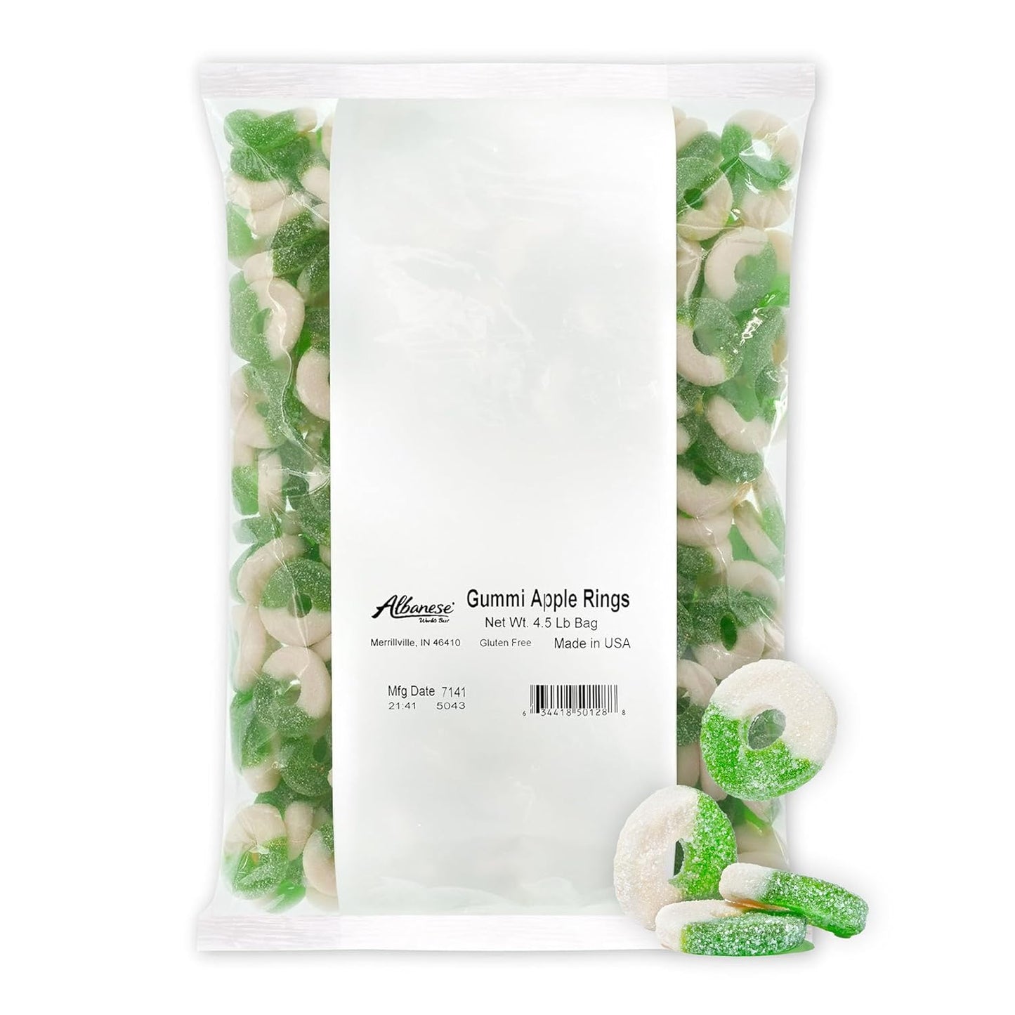 Frostys Gummi Rings Green Apple USA Pick N Mix Candy Sweet Snacks