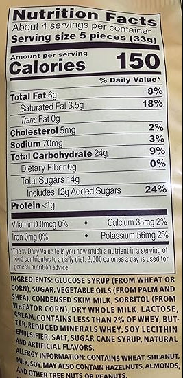 Werther's Vanilla Creme Soft Caramels 2.22oz (63g) USA Soft Caramel Candy Sweet Snacks