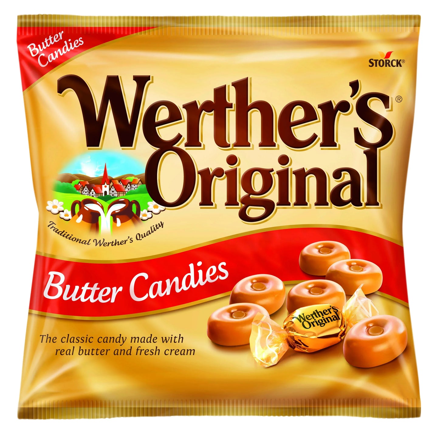 Werther's Original Butter Candies 135g Hard Candy Sweet Snacks - Frosty Sweet Factory