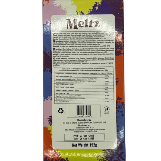 CLEARANCE: Meltz Dubai Cheesecake Knafeh Chocolate - 192g (UAE) United Arab Emirates