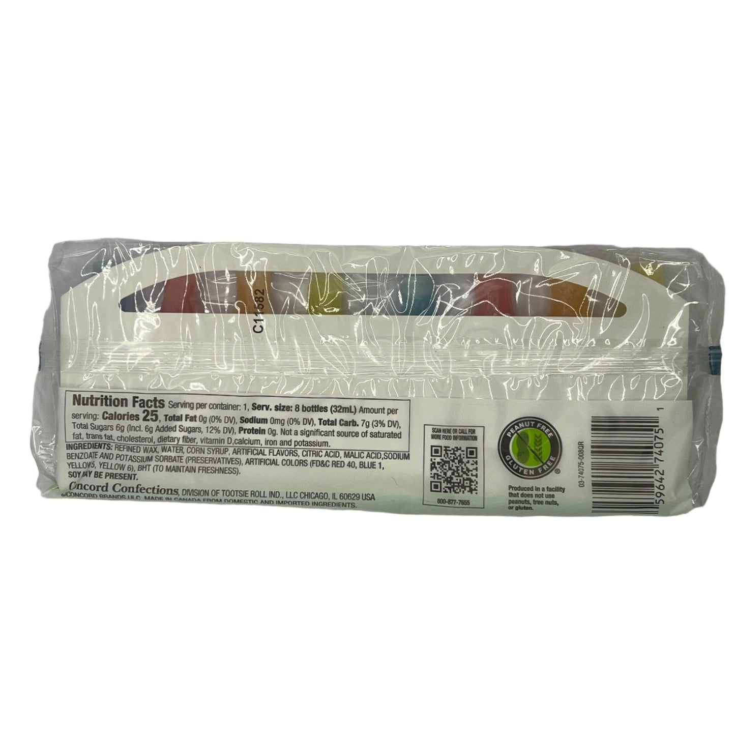 Cry Baby Sour Wax Candy Bottles 8 pack - 2.79oz (79g) American Liquid Filled Mini Wax Drink Bottle Wax Candy USA Very Sour Candy Snack