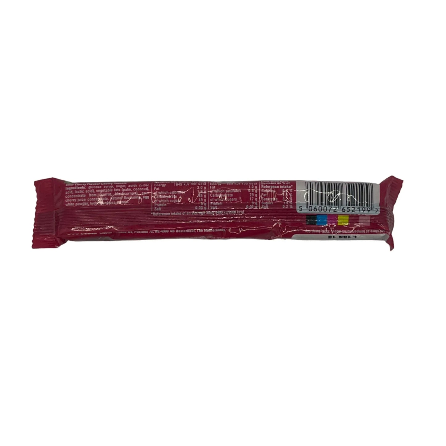 CLEARANCE: Xtreme Chewits Sour Cherry Flavour Chews Sweets (34g) Vegetarian, Halal - Frosty Sweet Factory