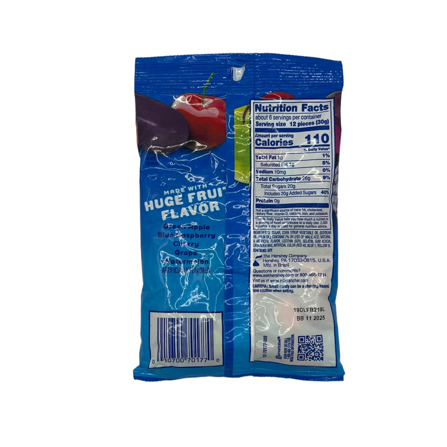 CLEARANCE: Jolly Rancher Chewy Poppers Original 6.2oz (175g), USA Gluten Free Candy Sweets Snacks