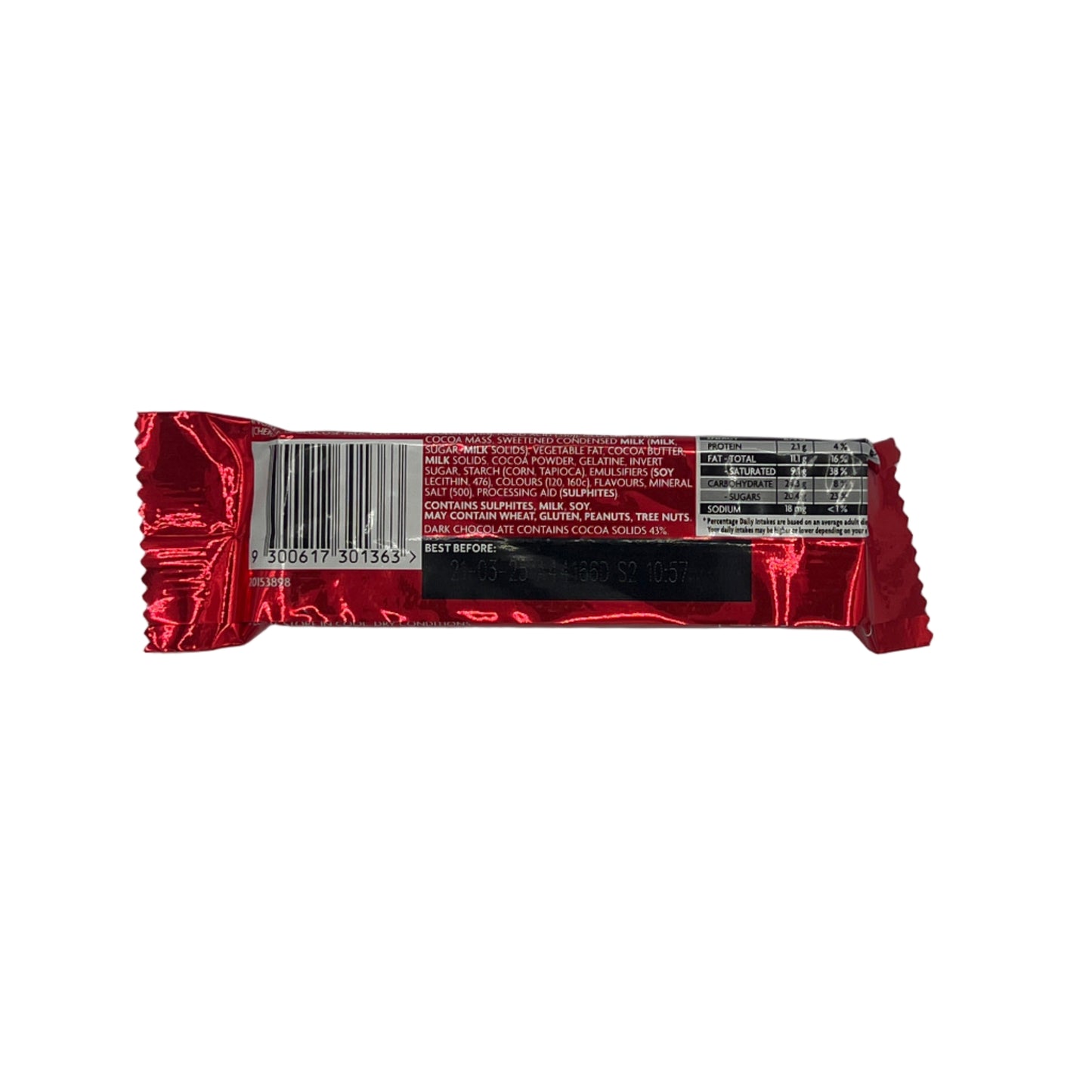 CLEARANCE: Cadbury Cherry Ripe (44g), Australian Dark Chocolate