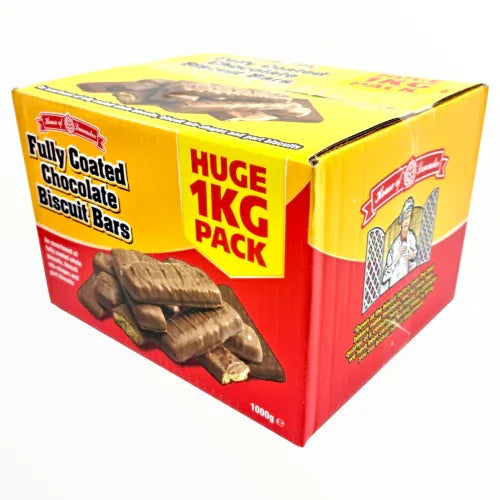 Fully Coated Chocolate Biscuit Bars Misfits Big Value 1KG Biscuits Box - Frosty Sweet Factory