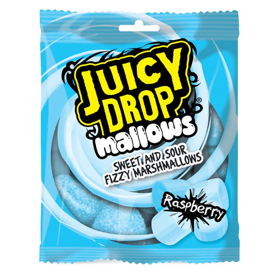 Bazooka Juicy Drop Mallows Raspberry 100g - Frosty Sweet Factory