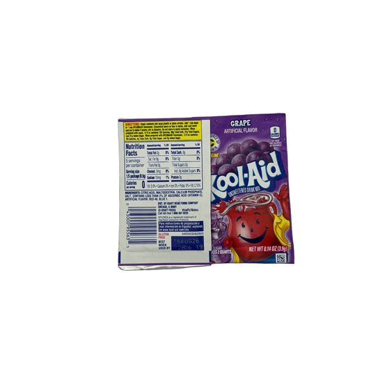 Kool-Aid Grape Drink Mix - 0.14oz (3.9g) USA Drink Mix - Frosty Sweet Factory