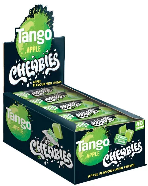 Tango Chewbies Green Apple Mini Chews 30g Halal Vegetarian Vegan Stick Pack Candy Sweets - Frosty Sweet Factory