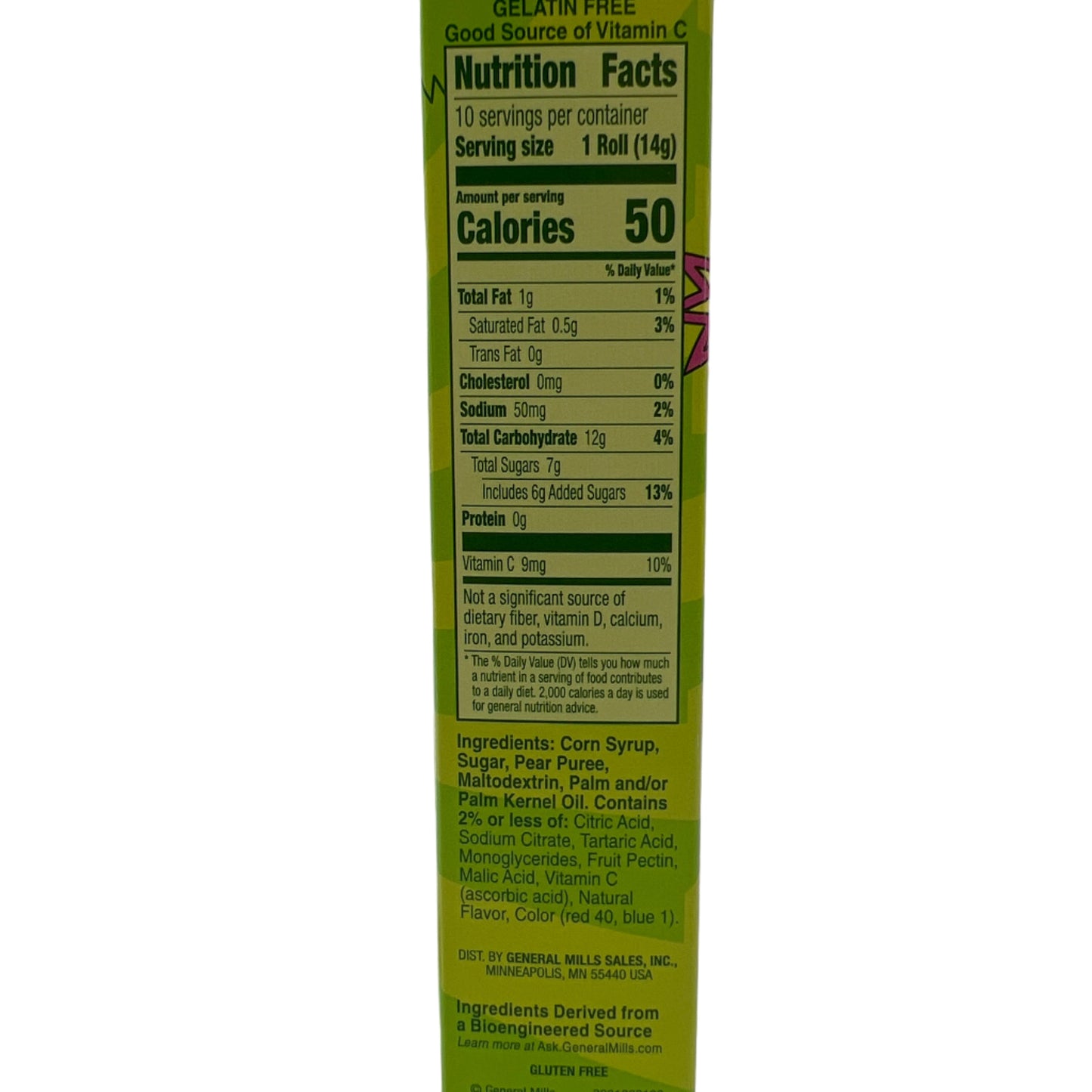 CLEARANCE: Betty Crocker Fruit Roll-ups Sour 5oz (141g) USA Candy Fruit Roll Ups Vegetarian Halal Gelatine-Free Gluten-Free Candy Snack