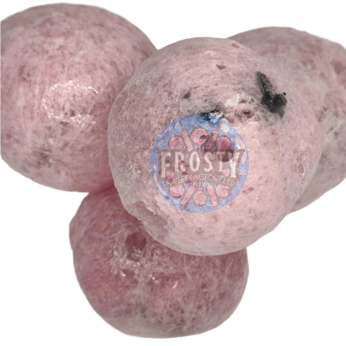 Freeze Dried Sweets Blackcurrant & Liquorice Puff Balls Candy - Frosty Sweet Factory