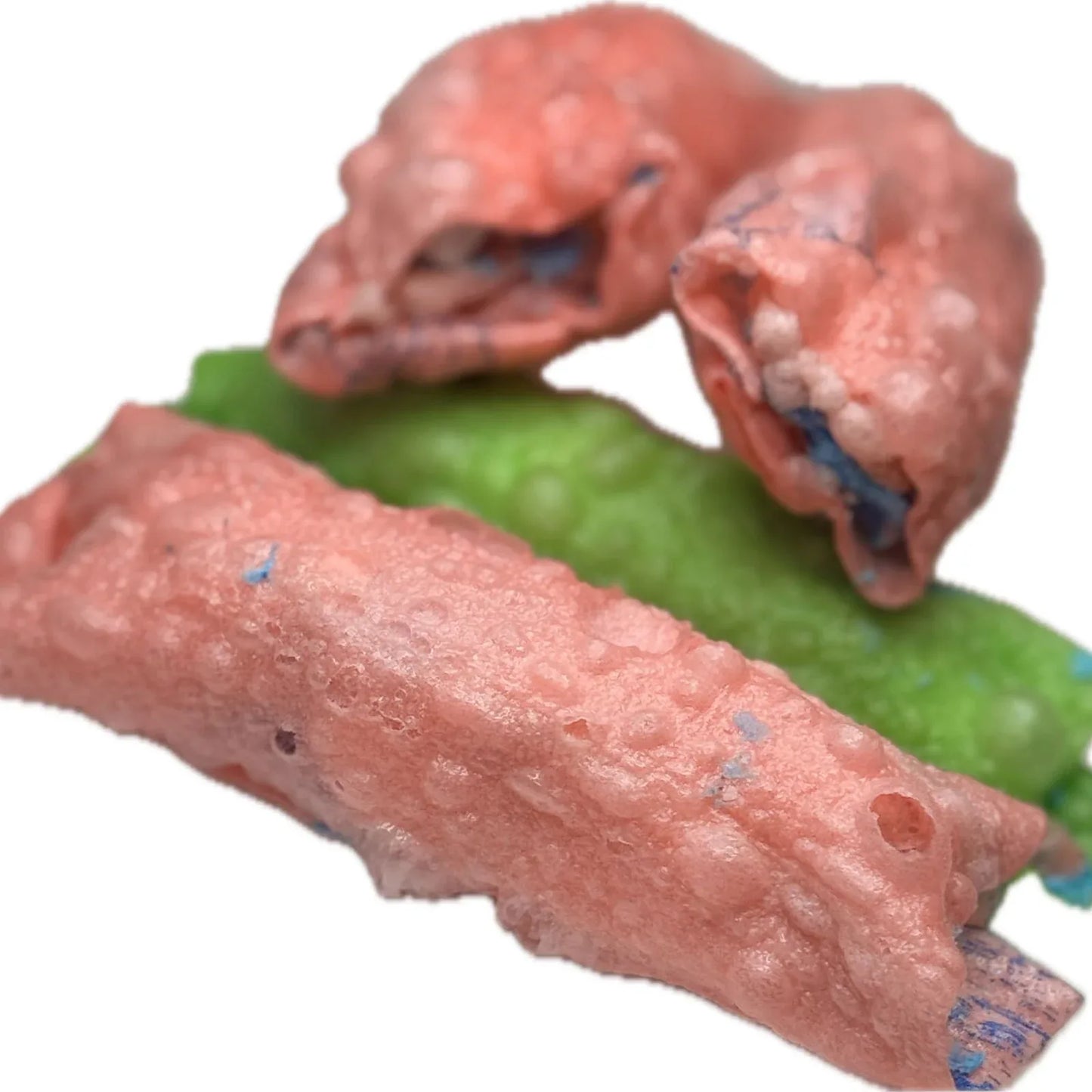 Freeze Dried Candy Fruit Roll Ups Stuffed Cotton Candy Crunchers Sweets - Frosty Sweet Factory