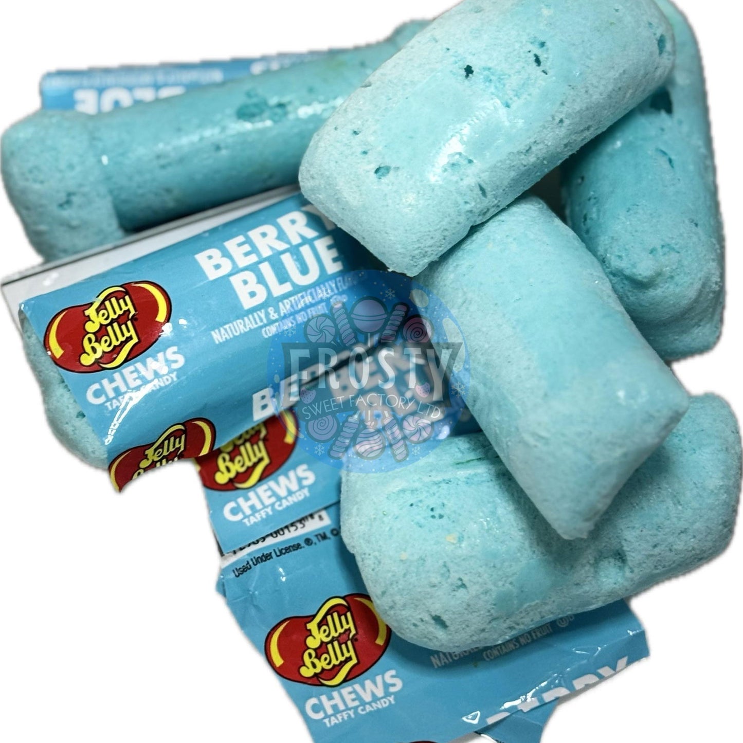 Freeze Dried Chew Bars Jelly Belly Berry Blue Mini Taffy USA Sweets Candy Chew Bar - Frosty Sweet Factory
