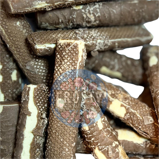 Freeze Dried Chocolate Fudge Stixx Vegetarian, Halal Candy Milk Chocolate Sweets - Frosty Sweet Factory