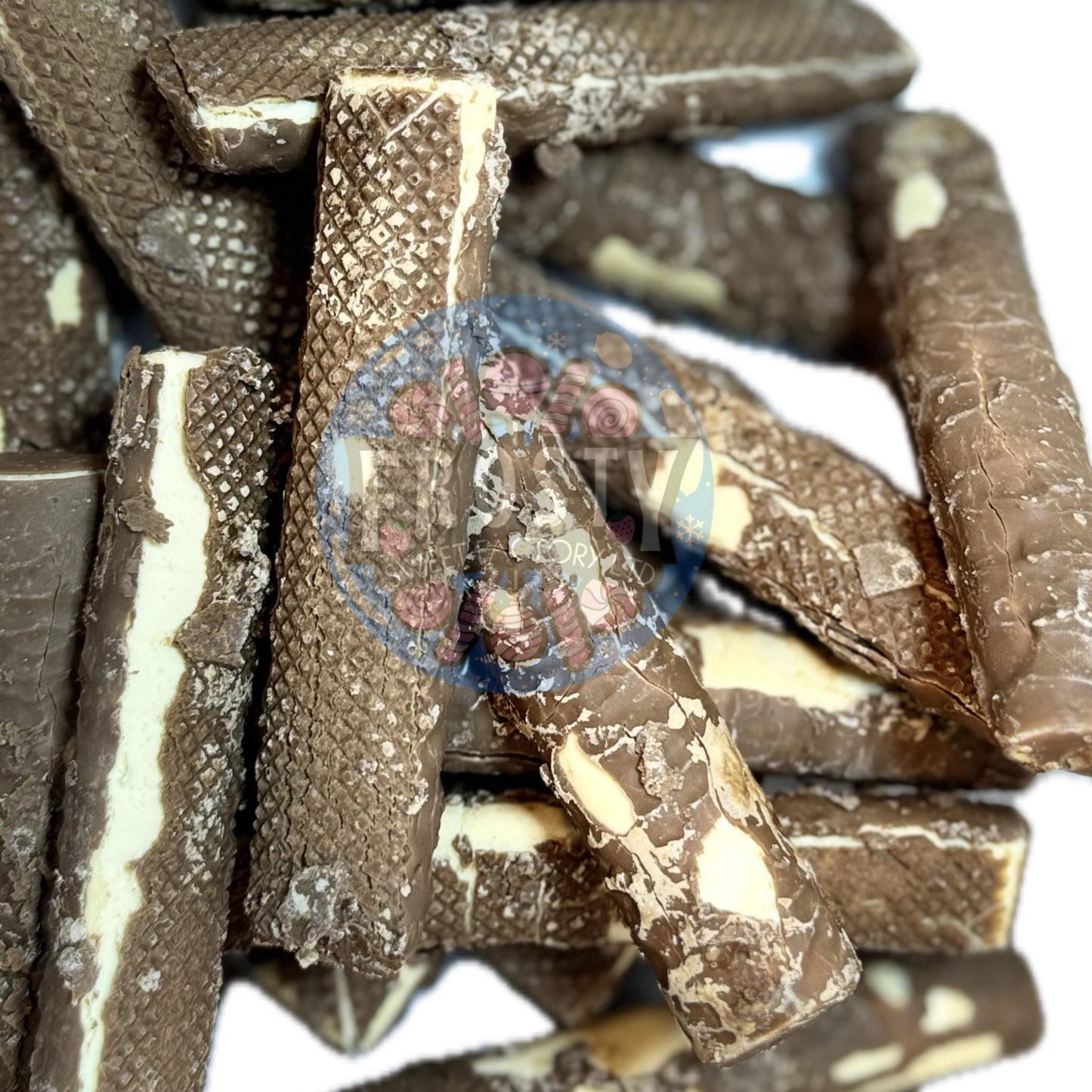 Freeze Dried Chocolate Fudge Stixx Vegetarian, Halal Candy Milk Chocolate Sweets - Frosty Sweet Factory