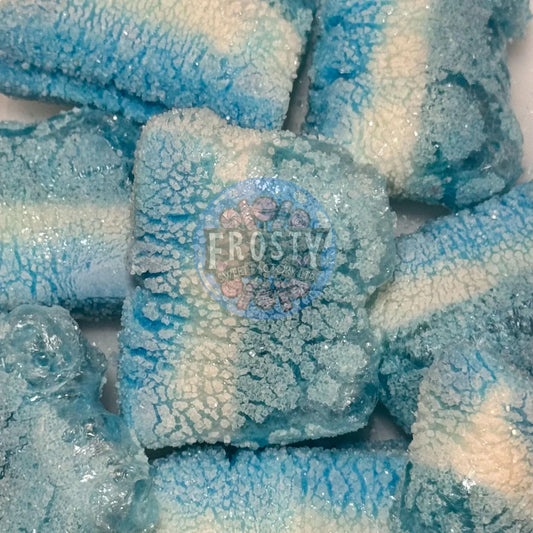 Freeze Dried Sweets Slices Halal Candy Snacks Blue Raspberry - Frosty Sweet Factory