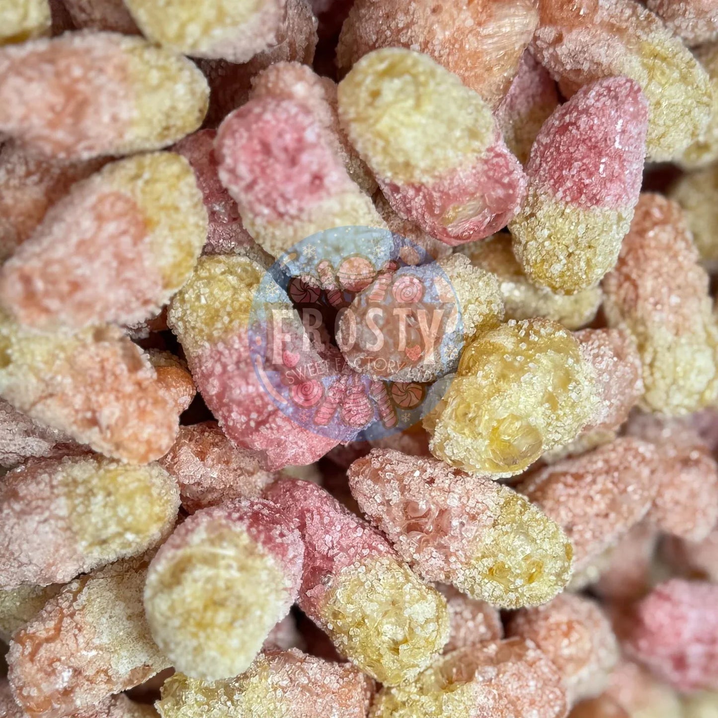 Freeze Dried Sweets Mini Fizzy Cherry Bottles Halal Candy Sweets - Frosty Sweet Factory