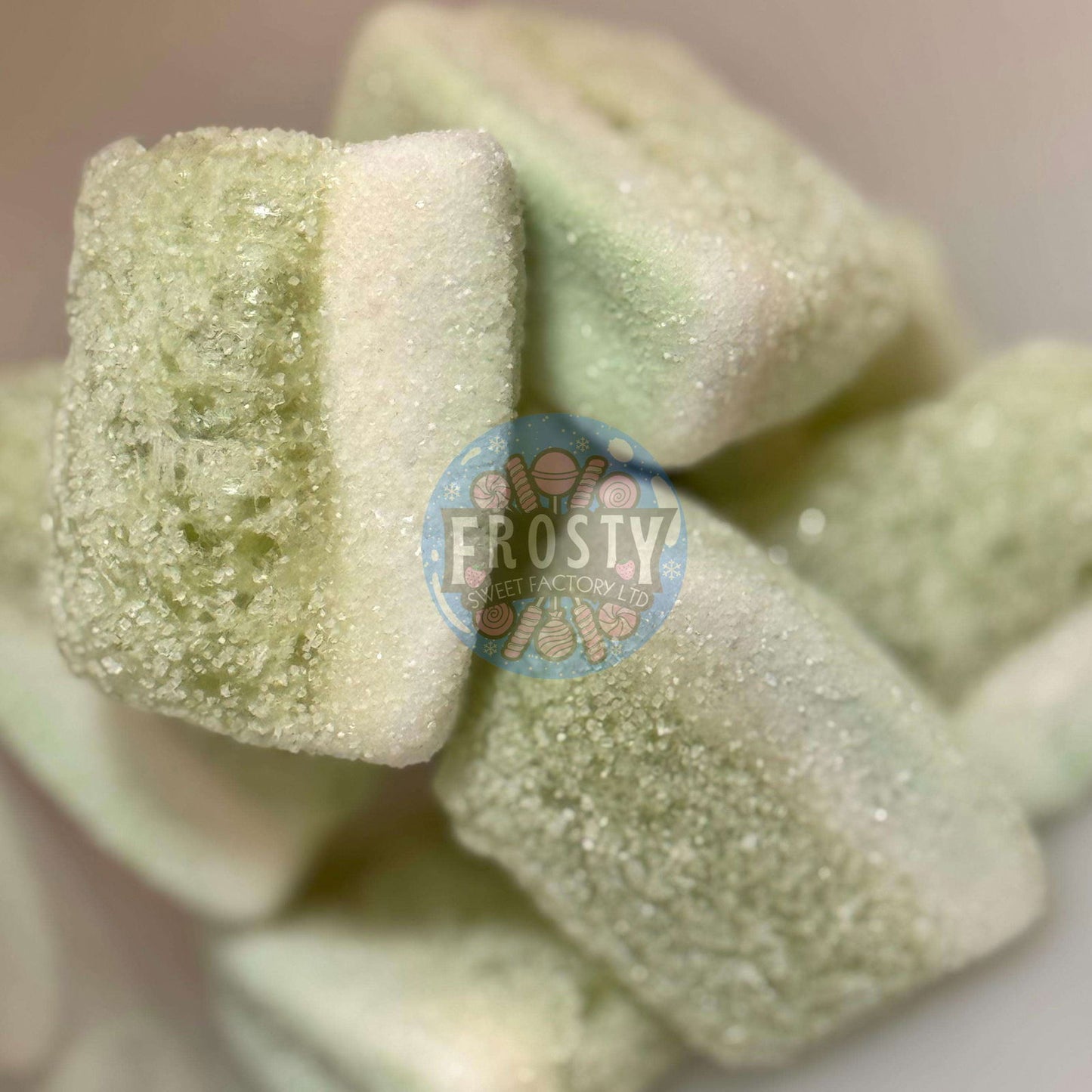 Freeze Dried Sweets Sour Lime Slices Pick N Mix Candy - Frosty Sweet Factory