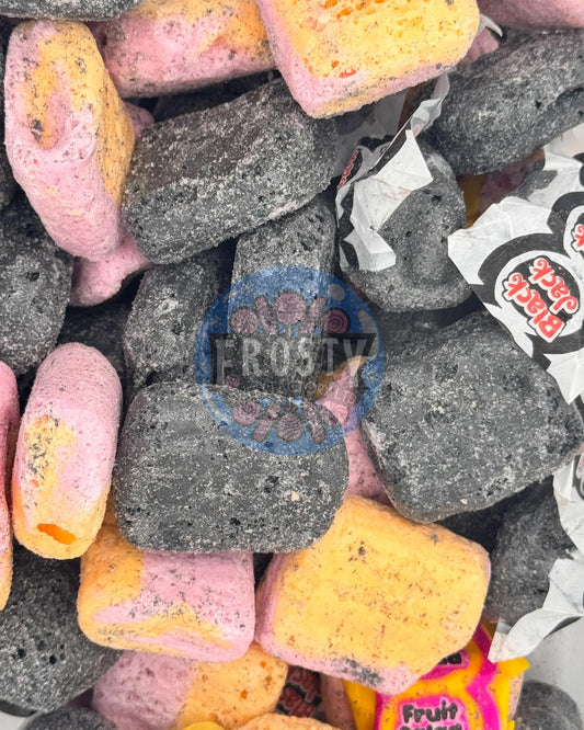 Freeze Dried Sweets Splat Candy Snacks Black Jack & Fruit Salad - Frosty Sweet Factory