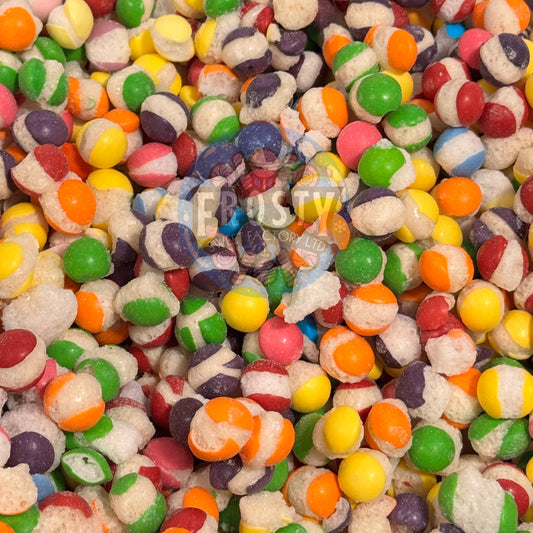 Freeze Dried Sweets Skidz Variety Pops Candy Snack 5 flavour Freeze Dried Skittles Mix - Original, Sour, Wild Berry, Dessert, Tropical - Frosty Sweet Factory