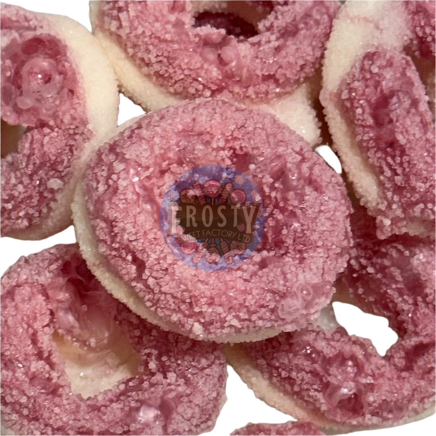 Freeze Dried Sweets Apple, Blue Raspberry, Fizzy, Peach Watermelon Rings Pick N Mix Halal Candy Salad Snack Sweets