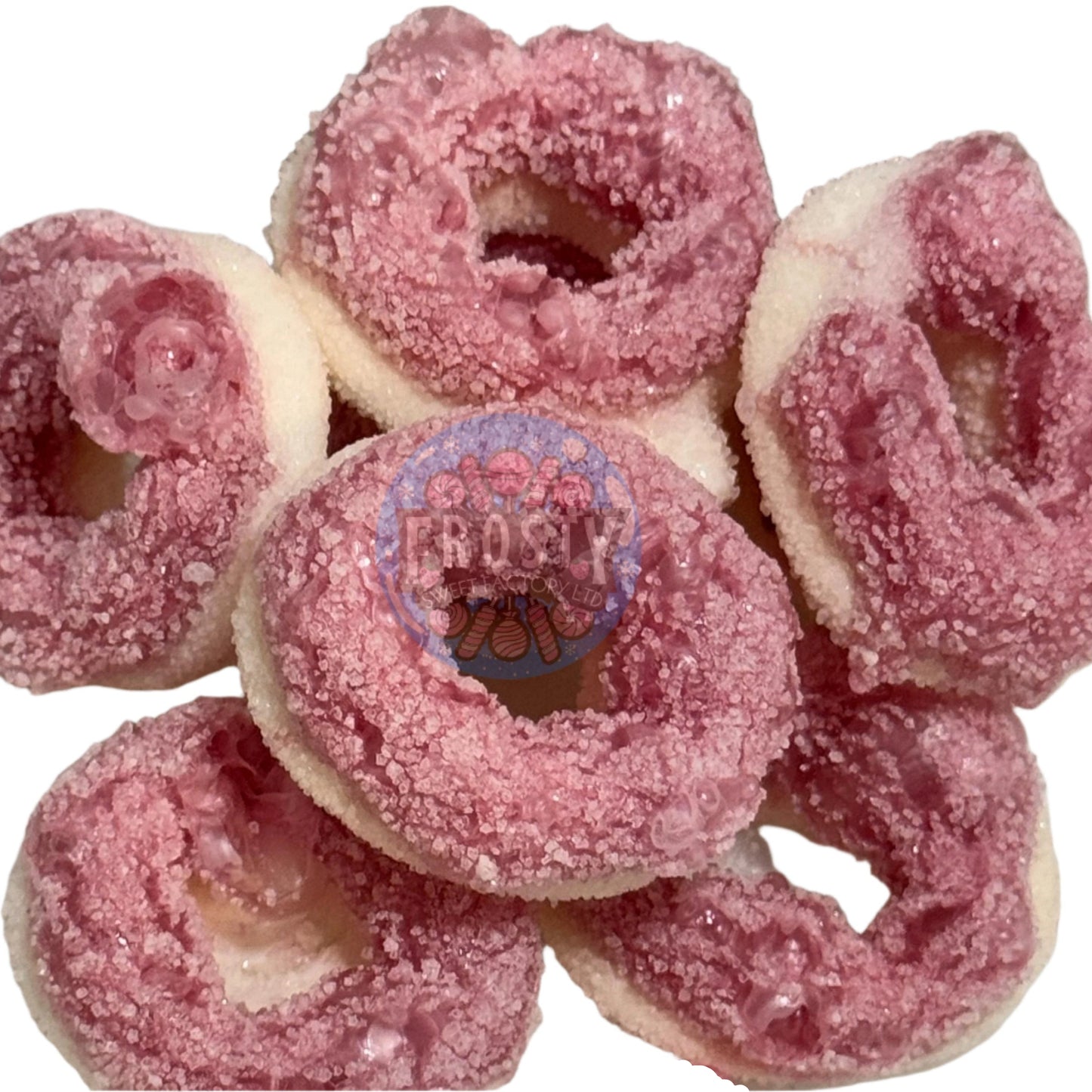 Freeze Dried Sweets Apple, Blue Raspberry, Fizzy, Peach Watermelon Rings Pick N Mix Halal Candy Salad Snack Sweets
