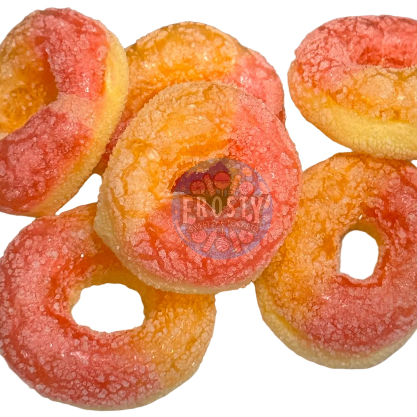 Freeze Dried Sweets Apple, Blue Raspberry, Fizzy, Peach Watermelon Rings Pick N Mix Halal Candy Salad Snack Sweets