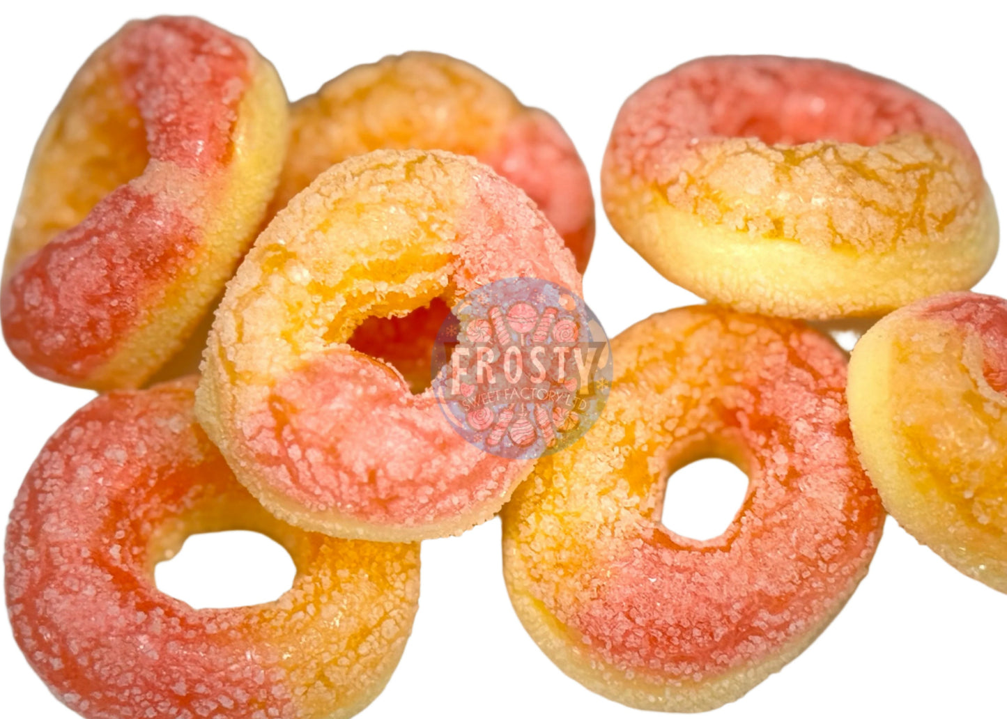 Freeze Dried Sweets Apple, Blue Raspberry, Fizzy, Peach Watermelon Rings Pick N Mix Halal Candy Salad Snack Sweets