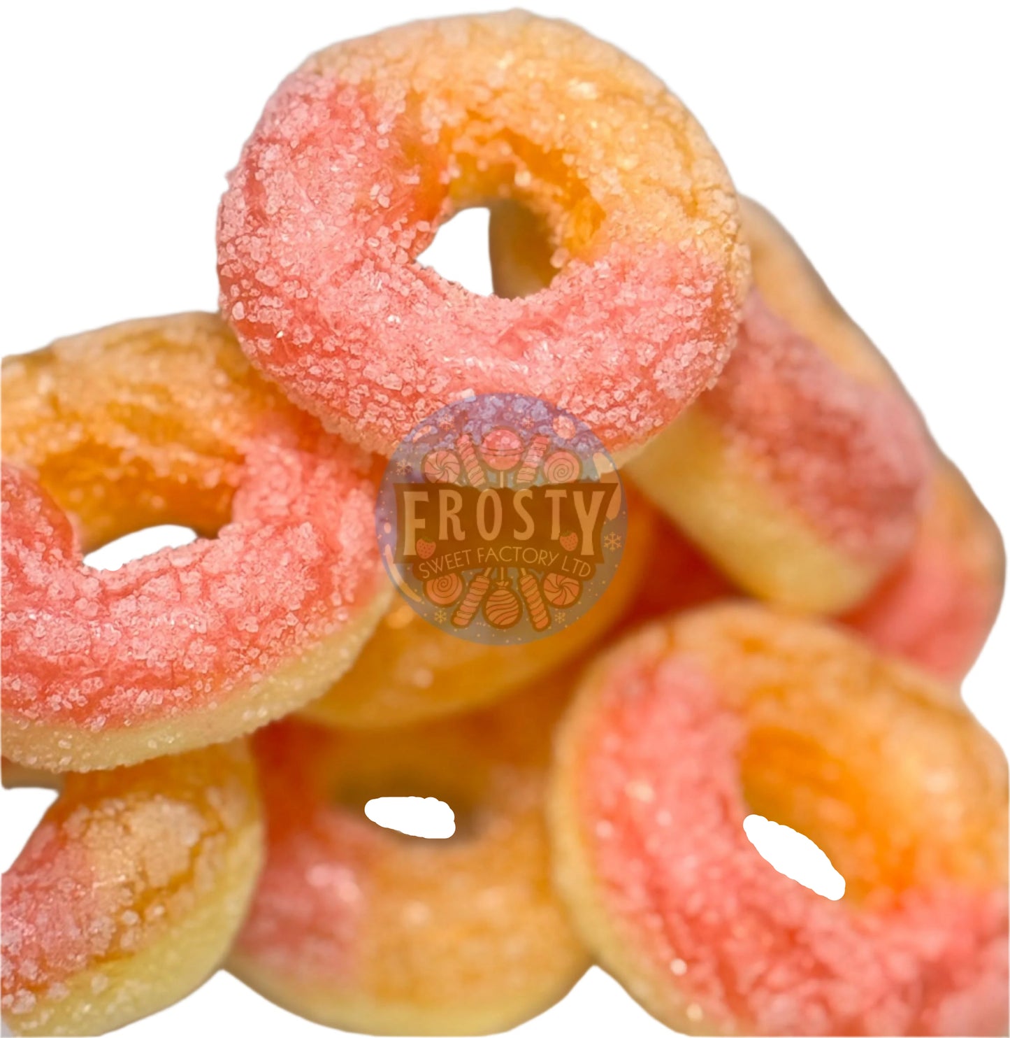 Freeze Dried Sweets Apple, Blue Raspberry, Fizzy, Peach Watermelon Rings Pick N Mix Halal Candy Salad Snack Sweets