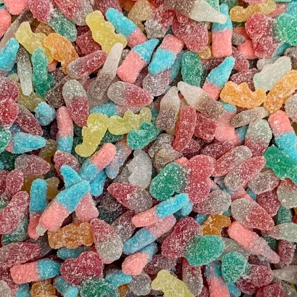 Frostys Gummy Tangy Mix Pick N Mix, Candy Salad Sweets Variety, Fruity, Mixed, Sour, Halal - Frosty Sweet Factory