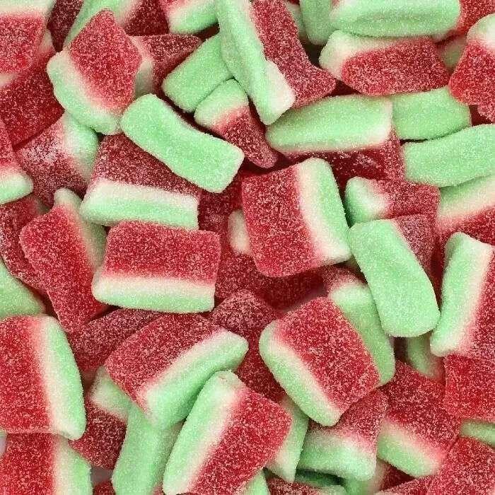 Pick N Mix Rings & Slices Apple, Blue Raspberry, Fizzy, Peach Watermelon Halal Candy Salad Snack Sweets - Frosty Sweet Factory