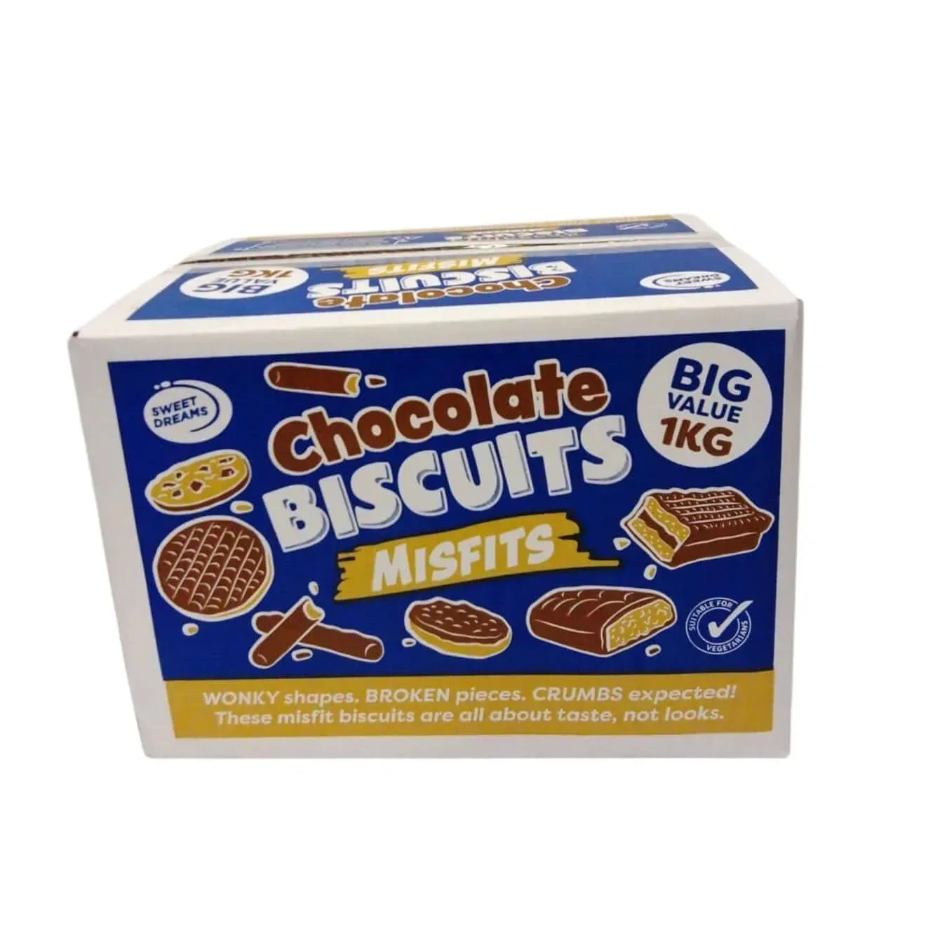 Sweet Dreams Chocolate Biscuits Misfits 1KG Biscuits Cookies
