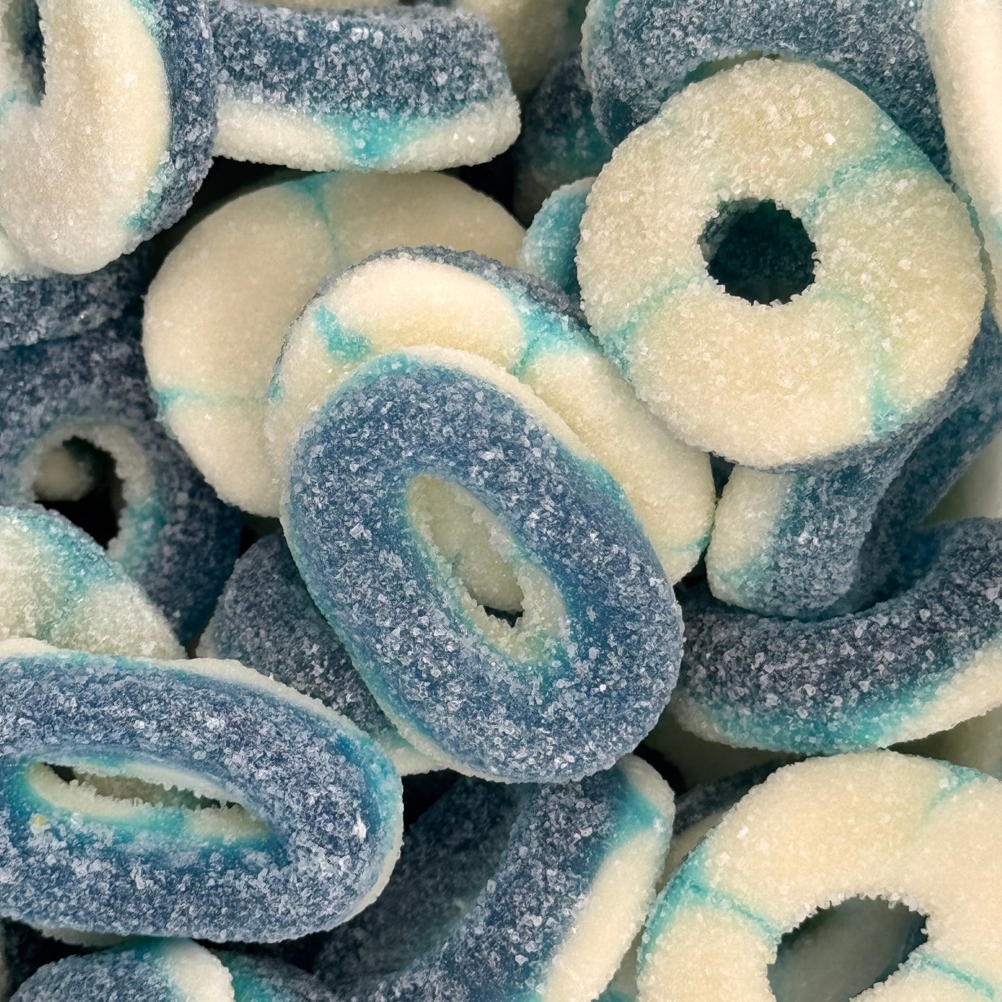 Frostys Rings & Slices Pick N Mix Apple, Blue Raspberry, Fizzy, Peach Watermelon Halal Candy Salad Snack Sweets