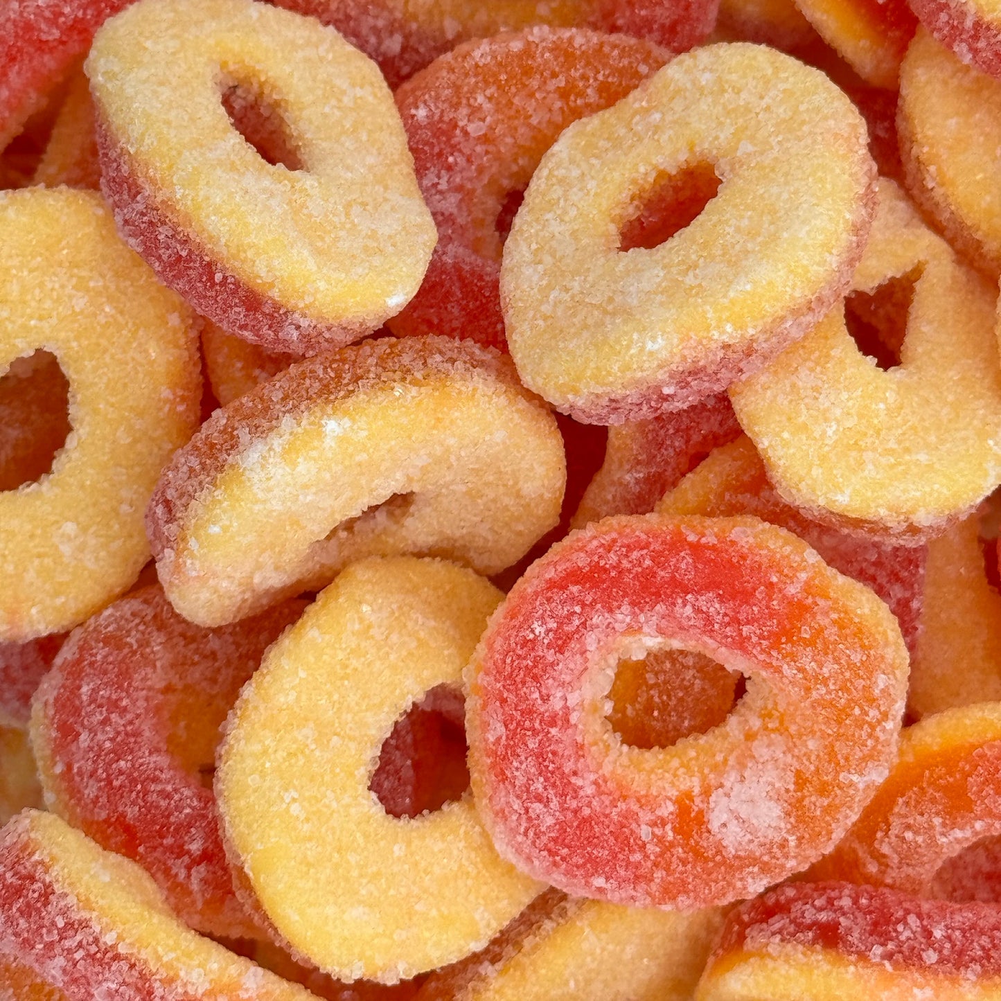 Frostys Rings & Slices Pick N Mix Apple, Blue Raspberry, Fizzy, Peach Watermelon Halal Candy Salad Snack Sweets