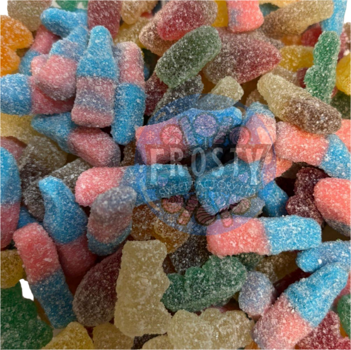 Frostys Gummy Tangy Mix Pick N Mix, Candy Salad Sweets Variety, Fruity, Mixed, Sour, Halal - Frosty Sweet Factory
