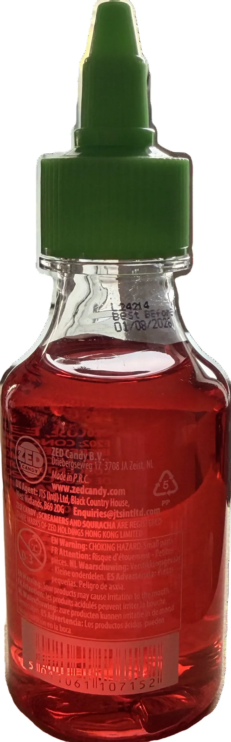 Zed Candy Screamers Souracha Super Sour Candy Sauce 90ml - Frosty Sweet Factory