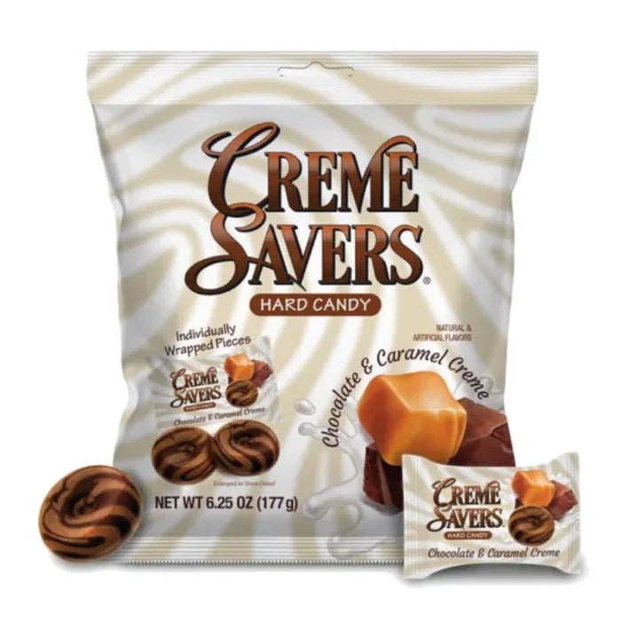 Creme Savers Hard Candy Chocolate & Caramel 6.25oz (177g) - Frosty Sweet Factory